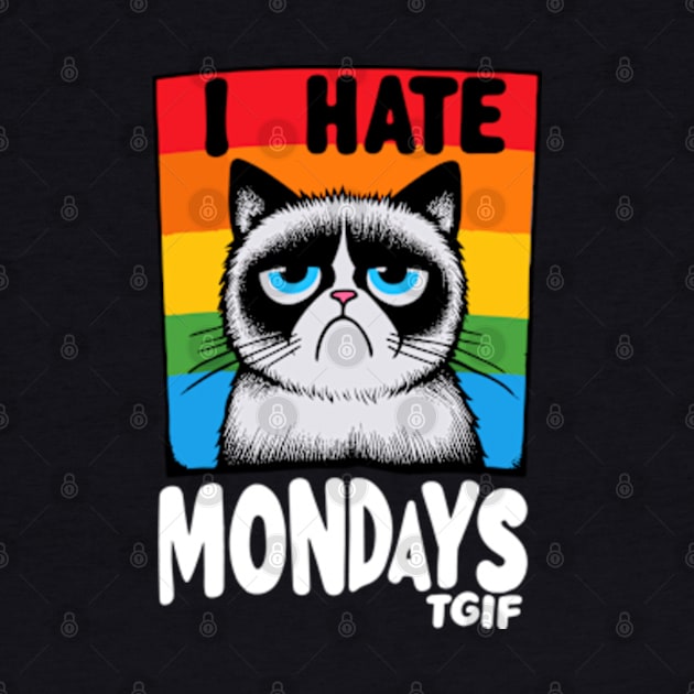 I Hate Mondays Cat by TwistedDesigns by Stefanie